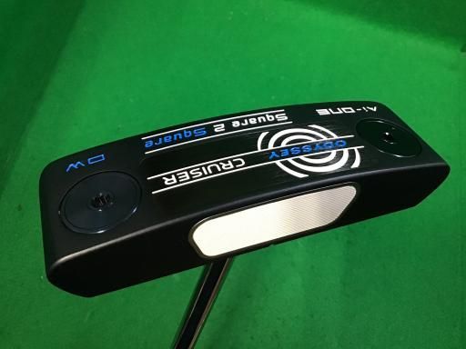 オデッセイ Ai-ONE SQUARE 2 SQUARE DW CRUISER 38インチ パター PT STROKE LAB 140 スチール フレックスその他 メンズ 男性用 右利き 右用 Bランク ゴルフクラブ
