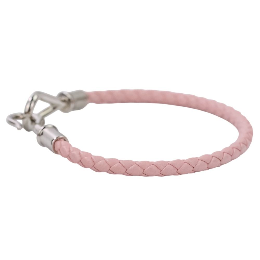 HERMES エルメス ジャンボ ブレスレット ピンク シルバー レディース 古着