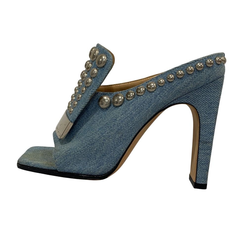 良品 Sergio Rossi セルジオロッシ SR1 スタッズ プレート デニム