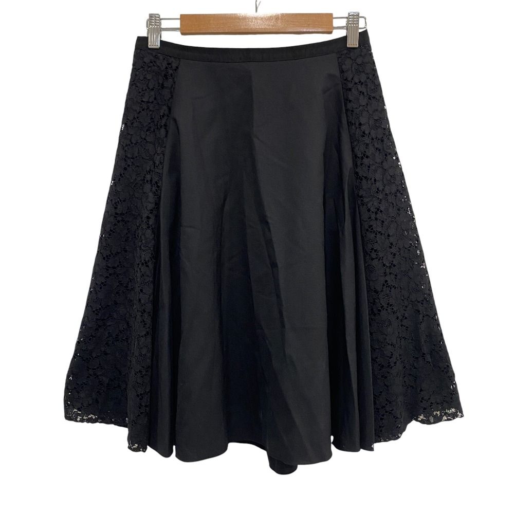 美品 FOXEY フォクシー Skirt Parisienne レースコンビ フレアスカート
