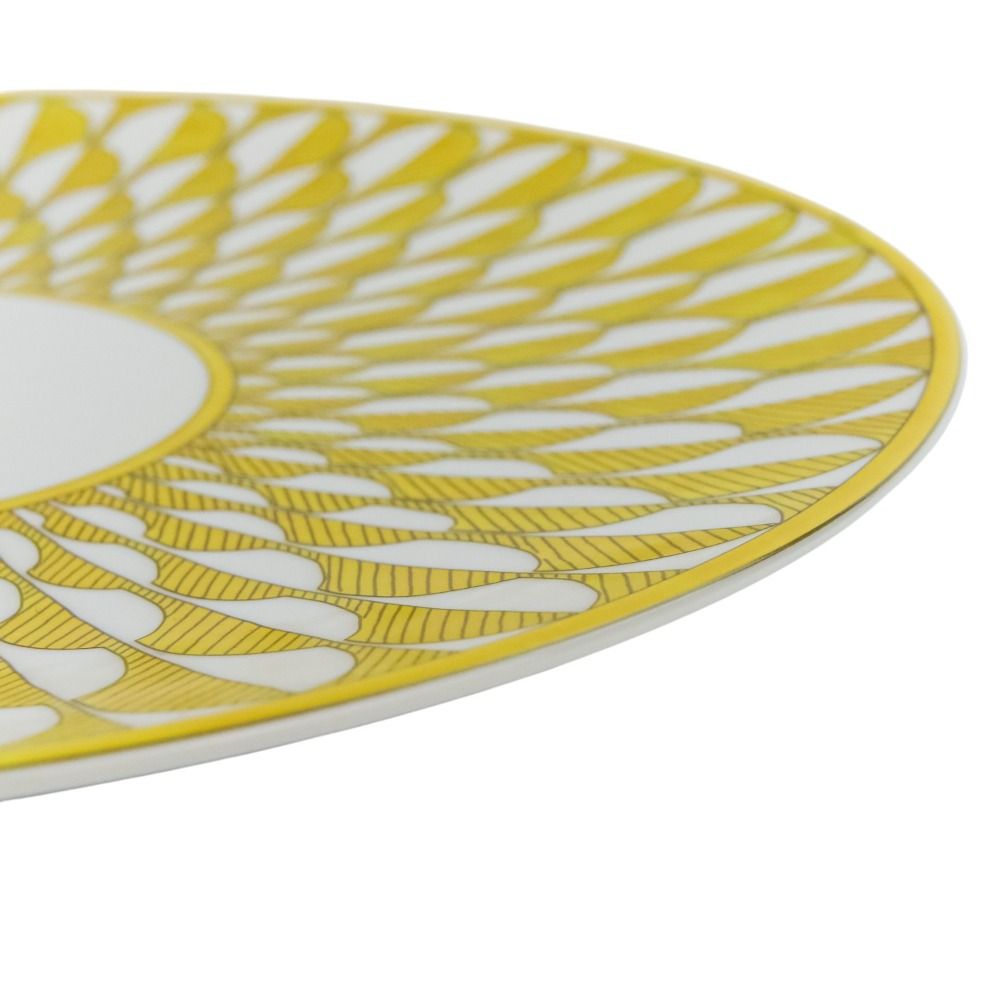 HERMES エルメス ソレイユドゥエルメス ディナープレート 27cm イエロー メンズ レディース 古着 WWW_OPDRERGINERDOGAN_COM