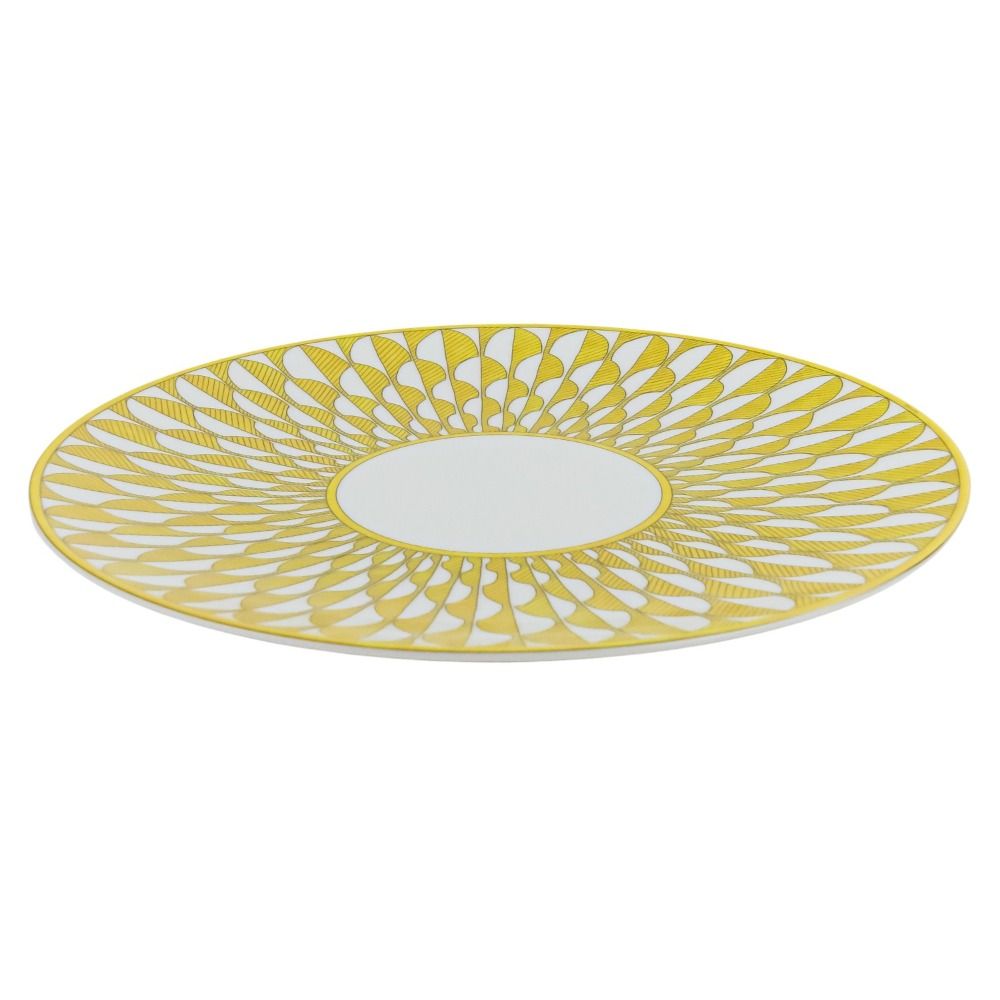 HERMES エルメス ソレイユドゥエルメス ディナープレート 27cm イエロー メンズ レディース 古着