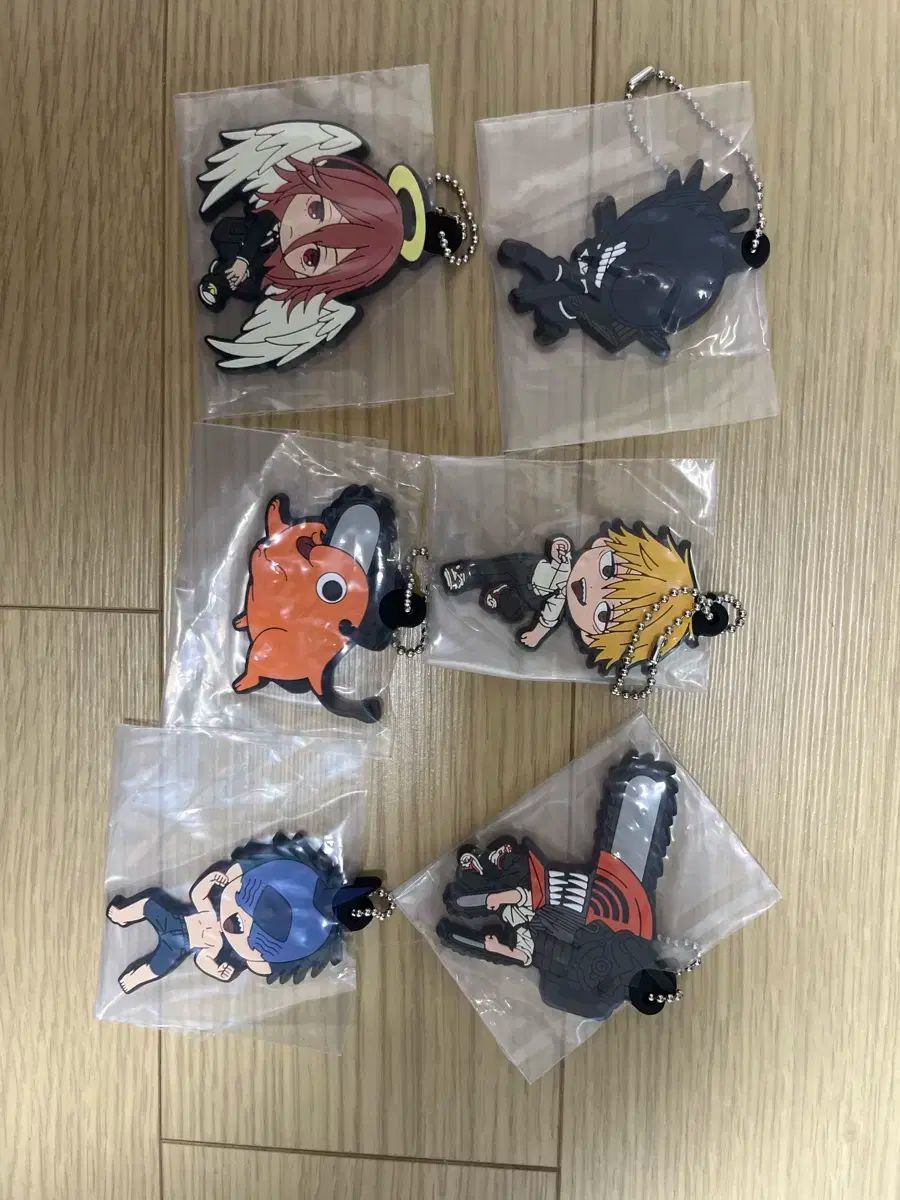 チェンソーマン キャラクター ラバー キーホルダー セット