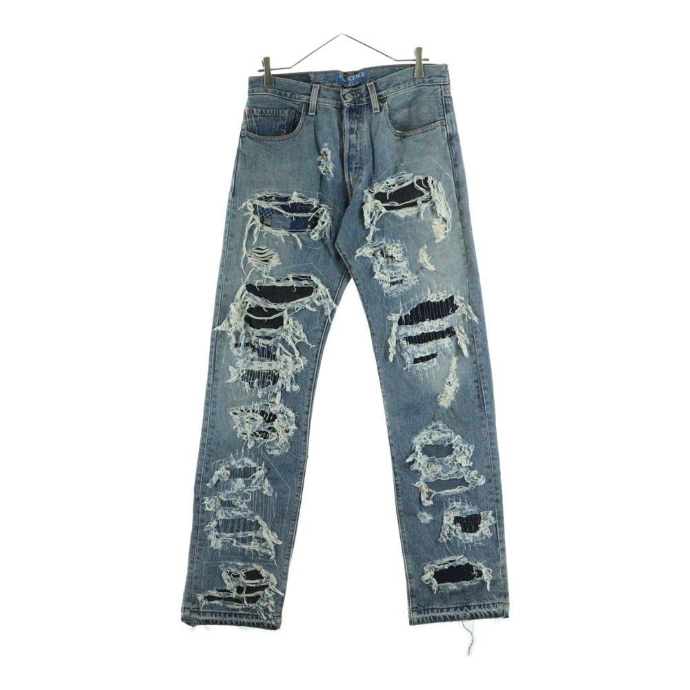 Innocence NYC イノセンス SASHIKO DESTROY DENIM PANTS 刺子 サシコ デストロイデニムパンツ インディゴ INSKDM01