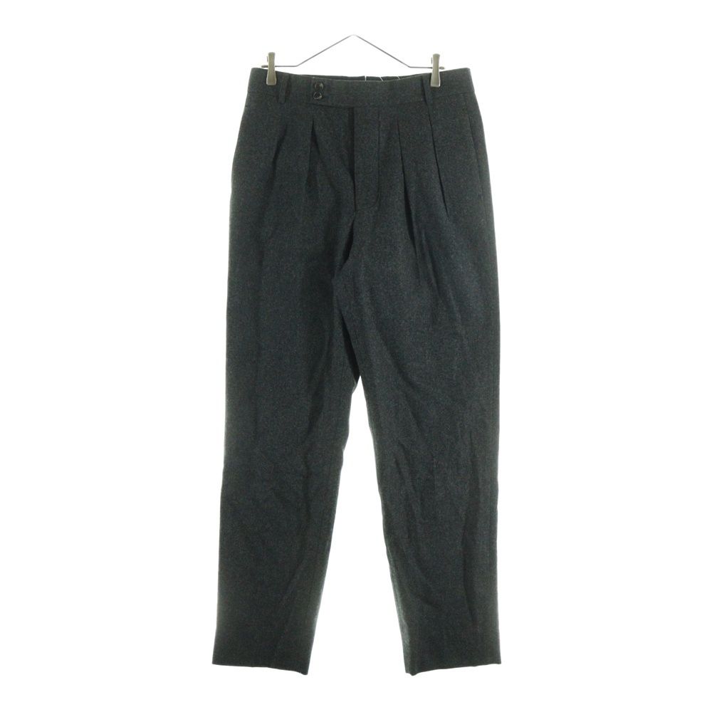 The CLASIK ザクラシック 20AW 1 PLEATS TROUSER - BROWN CHARCOAL ワンプリーツ テーパードスラックスパンツ グレー 20AW-CKTR-001