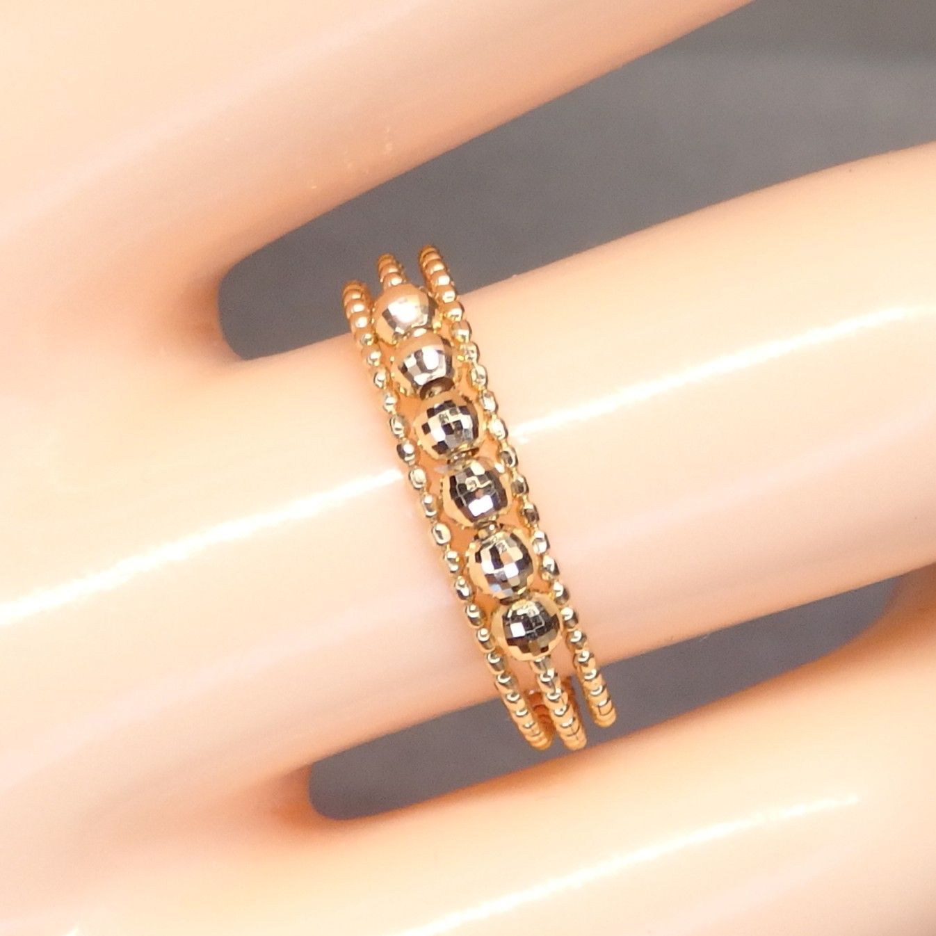 形状記憶リング 3連 Z5894 ゴールドK18 地金 指輪 フリーサイズ 形状記憶リング 3連 Z5894 ゴールドK18 地金 指輪 フリーサイズ 形状