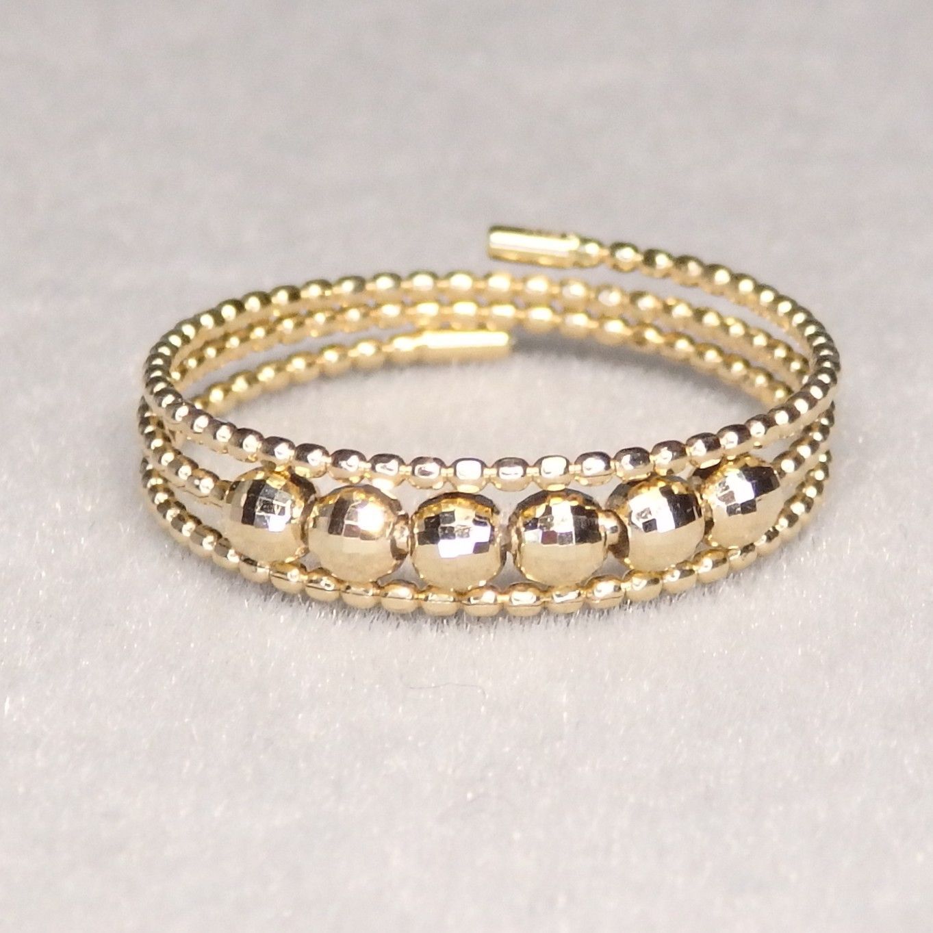 形状記憶リング 3連 Z5958 ゴールドK18 地金 指輪 フリーサイズ - メルカリ