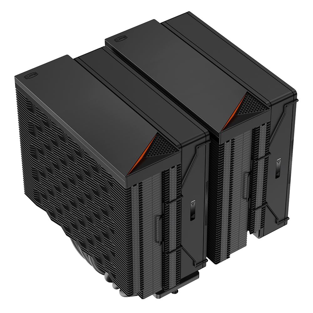 CPS 全高158mm ツインタワー型サイドフローCPUクーラー RZ620 BLACK アンチグラビティ ヒートパイプ トライフォースデザイン