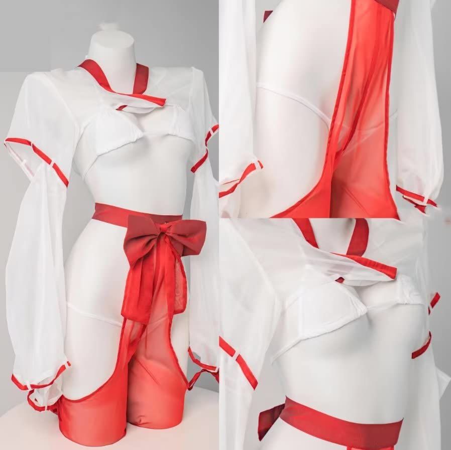 ププバンバン屋 ラベンダー 祈り巫女 透明巫女 セクシー エロ cos ハロウィン クリスマス コスチューム 半球式 L-LL適用