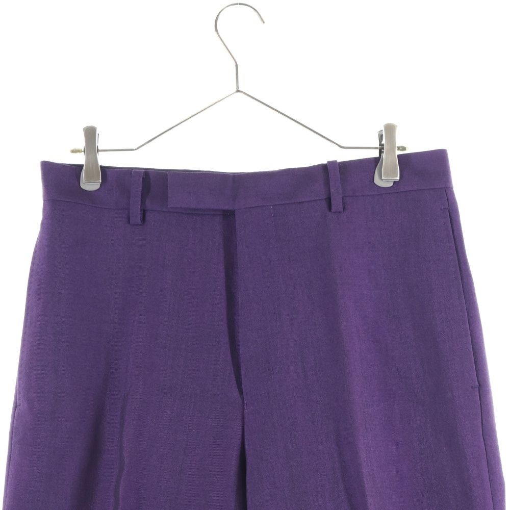たま 様【美品】ワコマリア PLAETED TROUSERS ドーメル 紫M. WACKO MARIA (ワコマリア) 24AW ×DORMEUIL PLEATED TROUSERS ドーメル