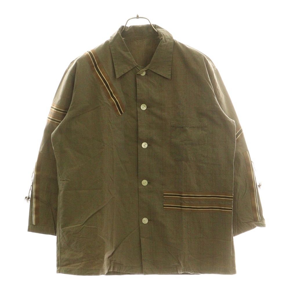 NUMBER N INE ナンバーナイン 03SS カート期 パジャマセットアップ テープディテールチェックセットアップ ブラウン