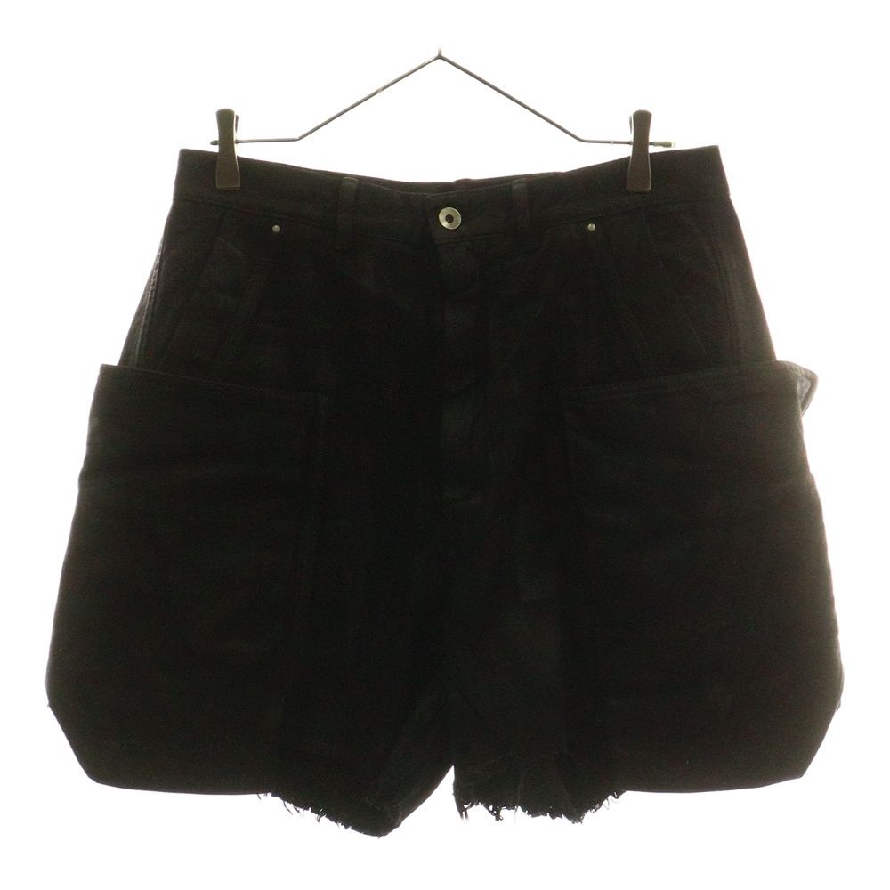 DRKSHDW ダークシャドウ STEFAN CARGO SHORTS ステファン カーゴショーツ コーティングデニムハーフパンツ ブラック DU01E3358-DCF