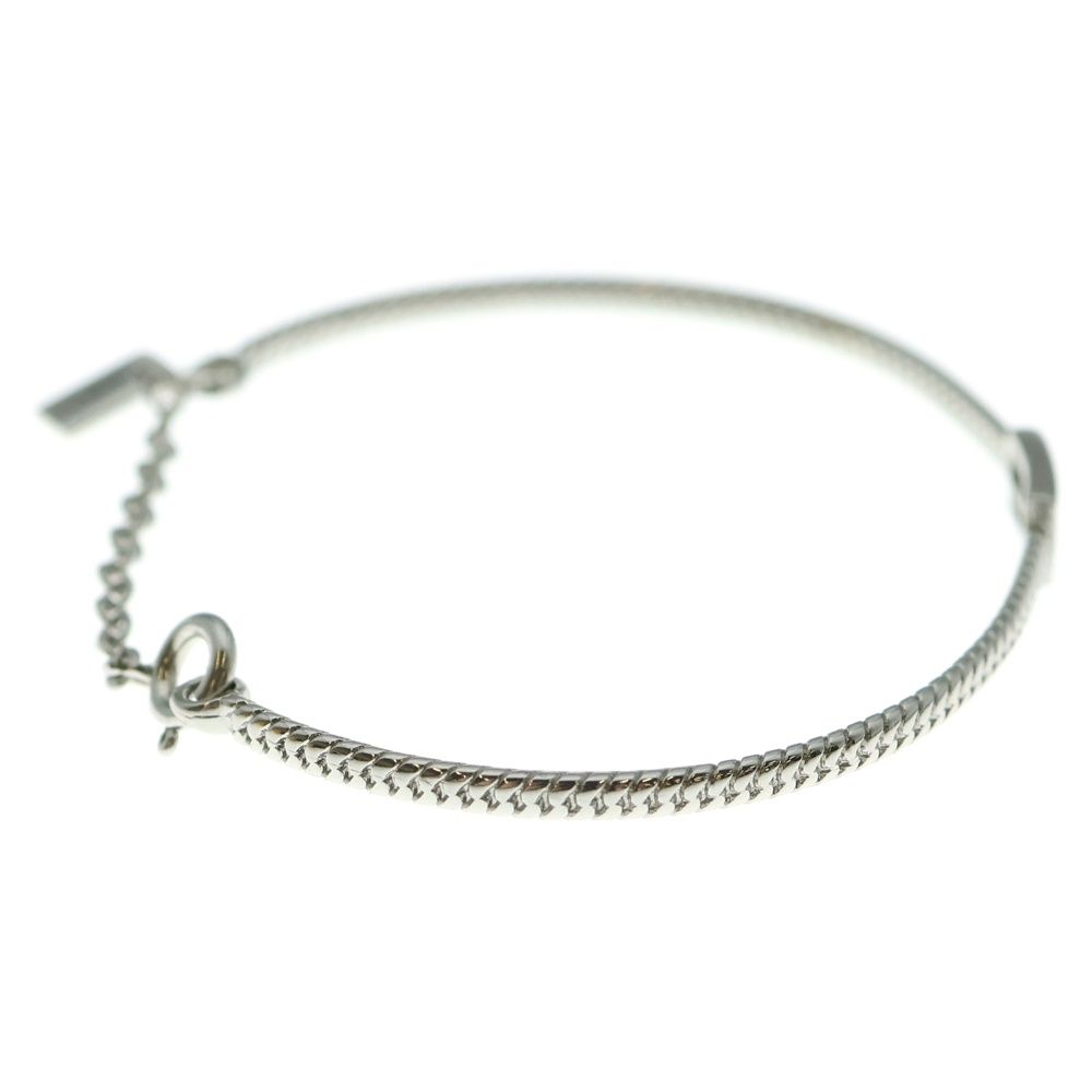 FENDI (フェンディ) バゲット バングル FFロゴ ブレスレット シルバー