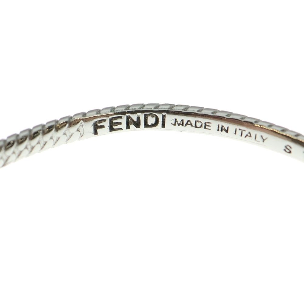 FENDI (フェンディ) バゲット バングル FFロゴ ブレスレット シルバー