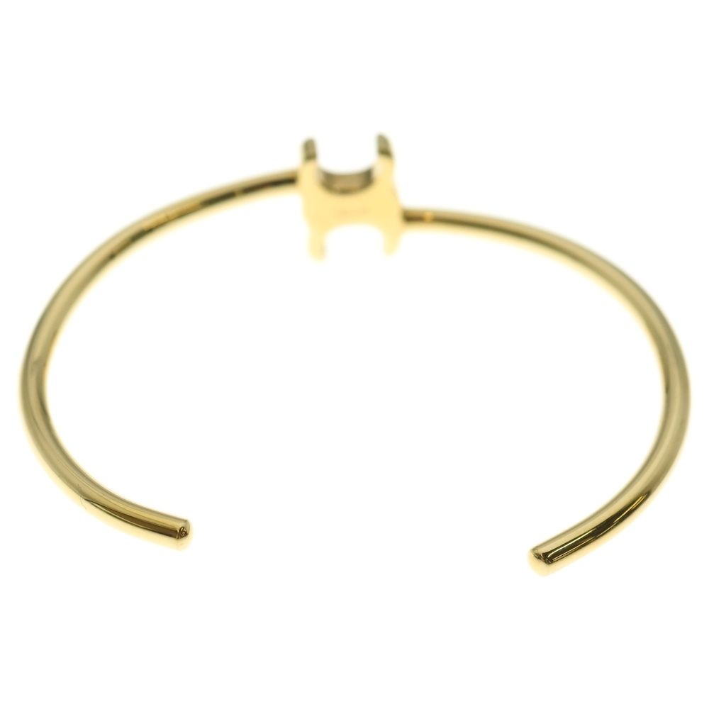 CELINE セリーヌ トリオンフ アシンメトリック カフ バングル ブレスレット ゴールド C 3 GP