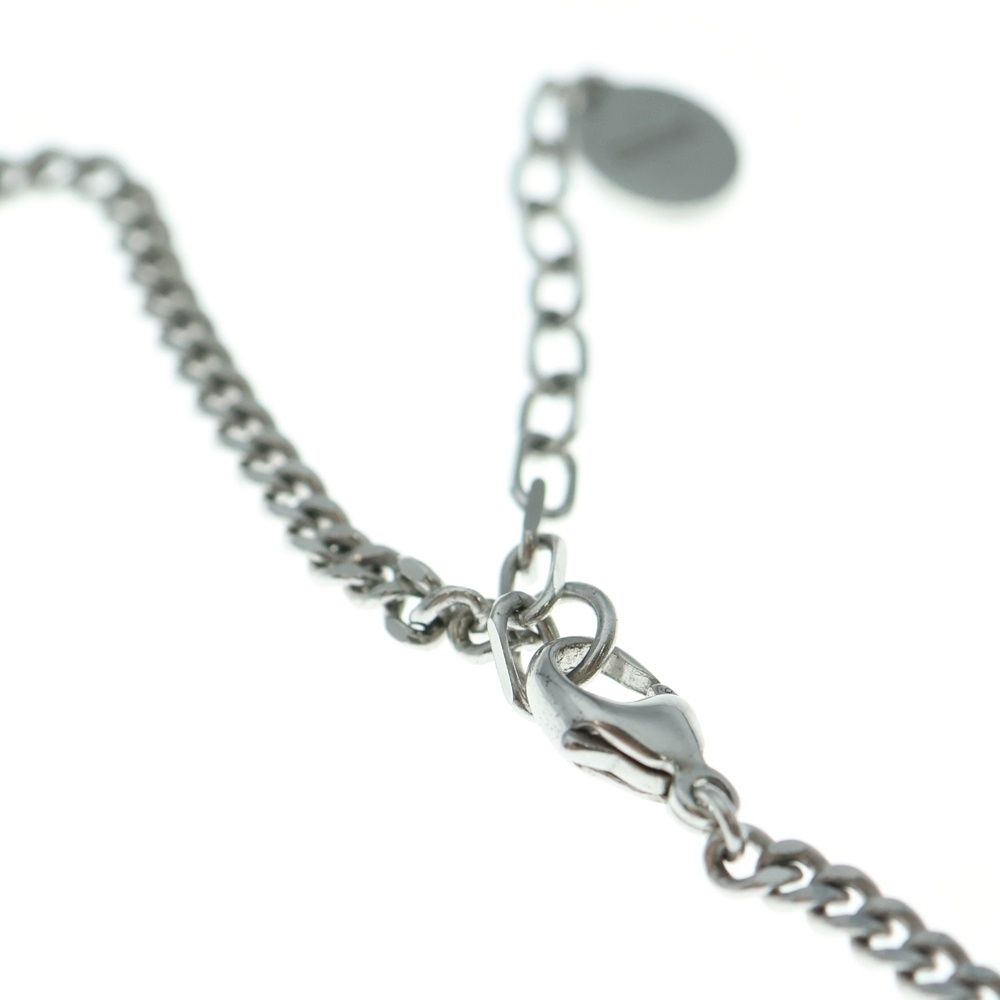  Christian Dior クリスチャンディオール CD Iconチェーンリンクネックレス シルバー D 990 その他 ヘアアクセサリー