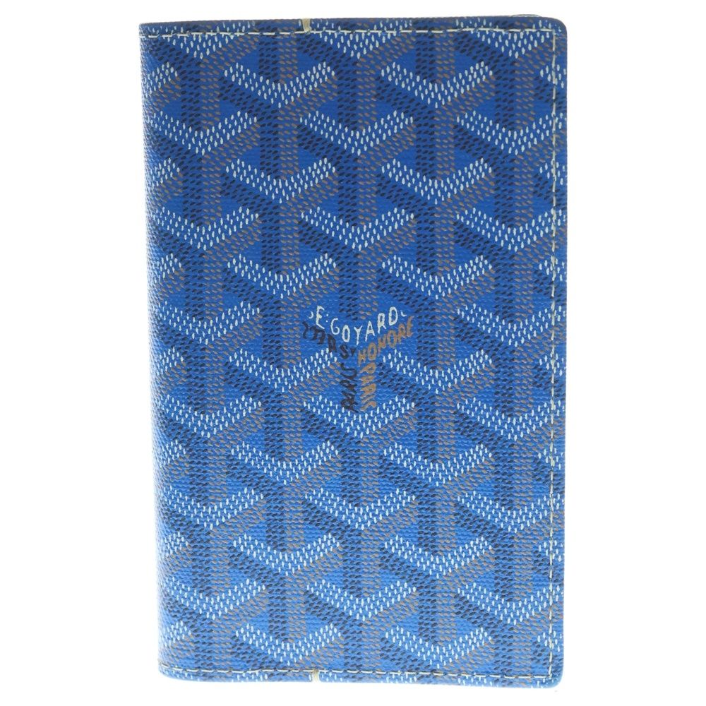 GOYARD ゴヤール カスティリオーネ PVC レザー 手帳カバー ブルー