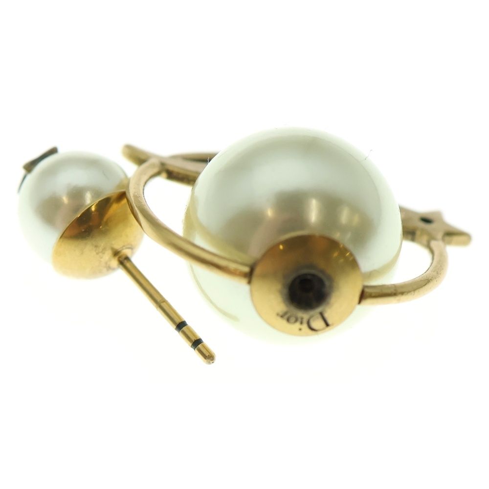 全品全国送料無料！ DIOR ディオール トライバル 惑星 スターモチーフ パールピアス ホワイト ゴールド 【品質保証書】