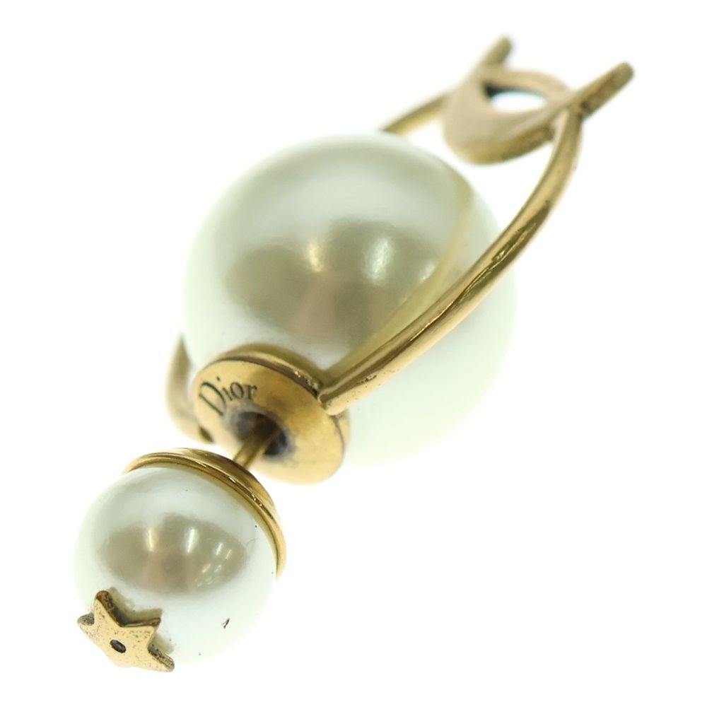 DIOR ディオール トライバル 惑星 スターモチーフ パールピアス ホワイト ゴールド