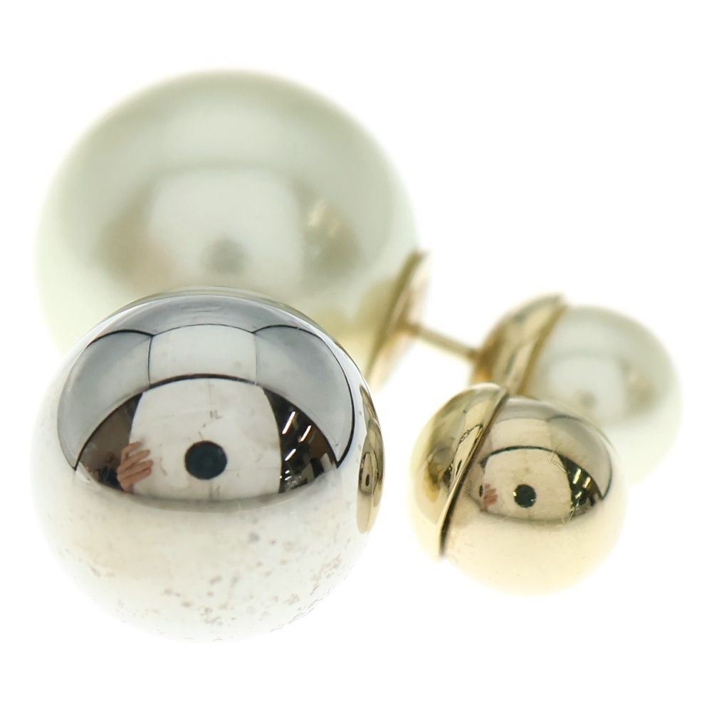  DIOR ディオール トライバル パールモチーフピアス ホワイト シルバー ゴールド その他 ヘアアクセサリー