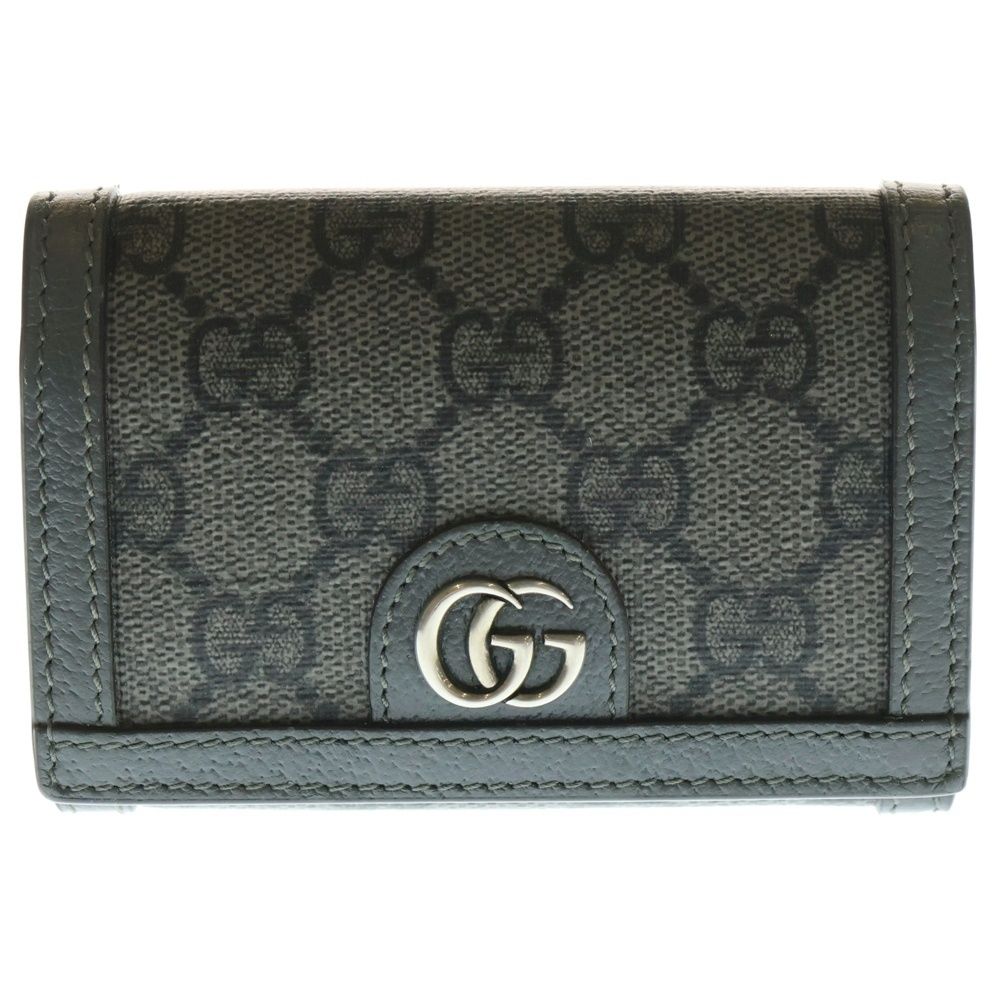 GUCCI グッチ GGスプリームキャンバス ダブルG カードケース 名刺入れ グレー 763286 2067