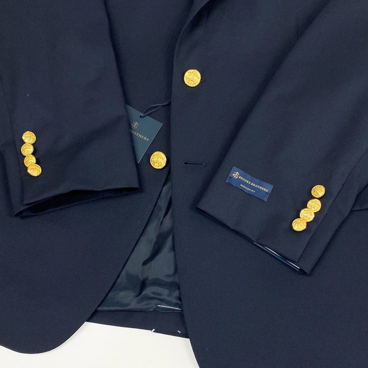 美品 ブルックスブラザーズ MADISON 紺ブレ 金釦 テーラードジャケット BROOKS BROTHERS 美品□Brooks Brothers ブルックスブラザーズ MADISON