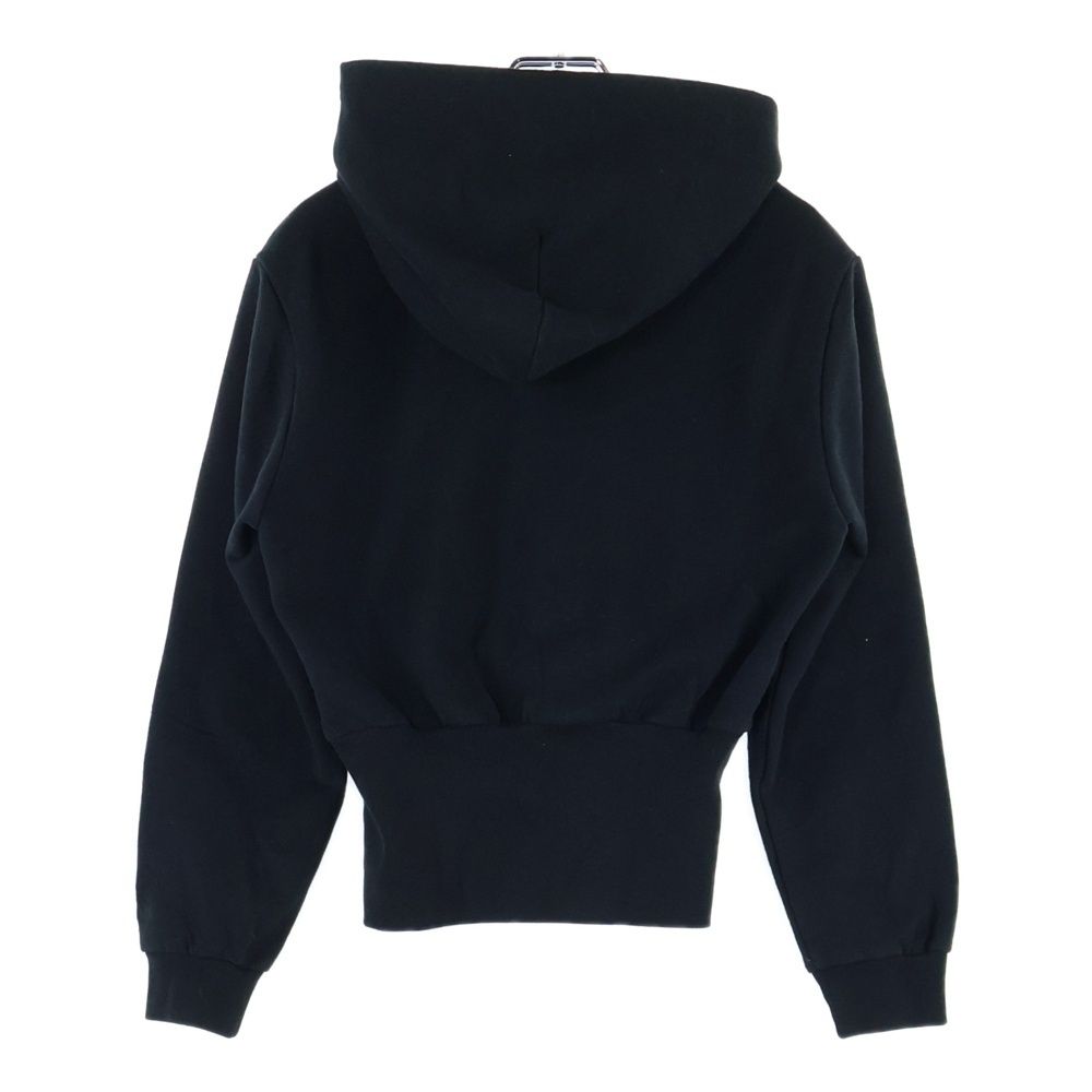 BALENCIAGA バレンシアガ Cropped hoodie クロップド ショート丈 プルオーバースウェットパーカー フーディー ブラック レディース 698485