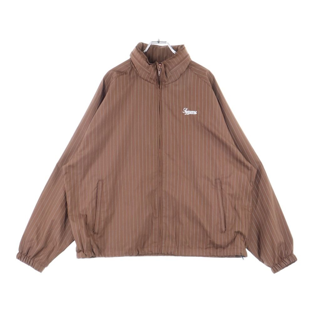 SUPREME シュプリーム 24AW Reflective Pinstripe Track Jacket リフレクティブ ストライプ トラックジャケット ブラウン