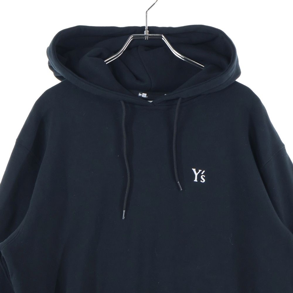 Y’s / パーカー/L/コットン/ブラック/YP-T46-579/×NEW ERA Y's (ワイズ) ×NEW ERA ニューエラ 刺繍ロゴ プルオーバーパーカー