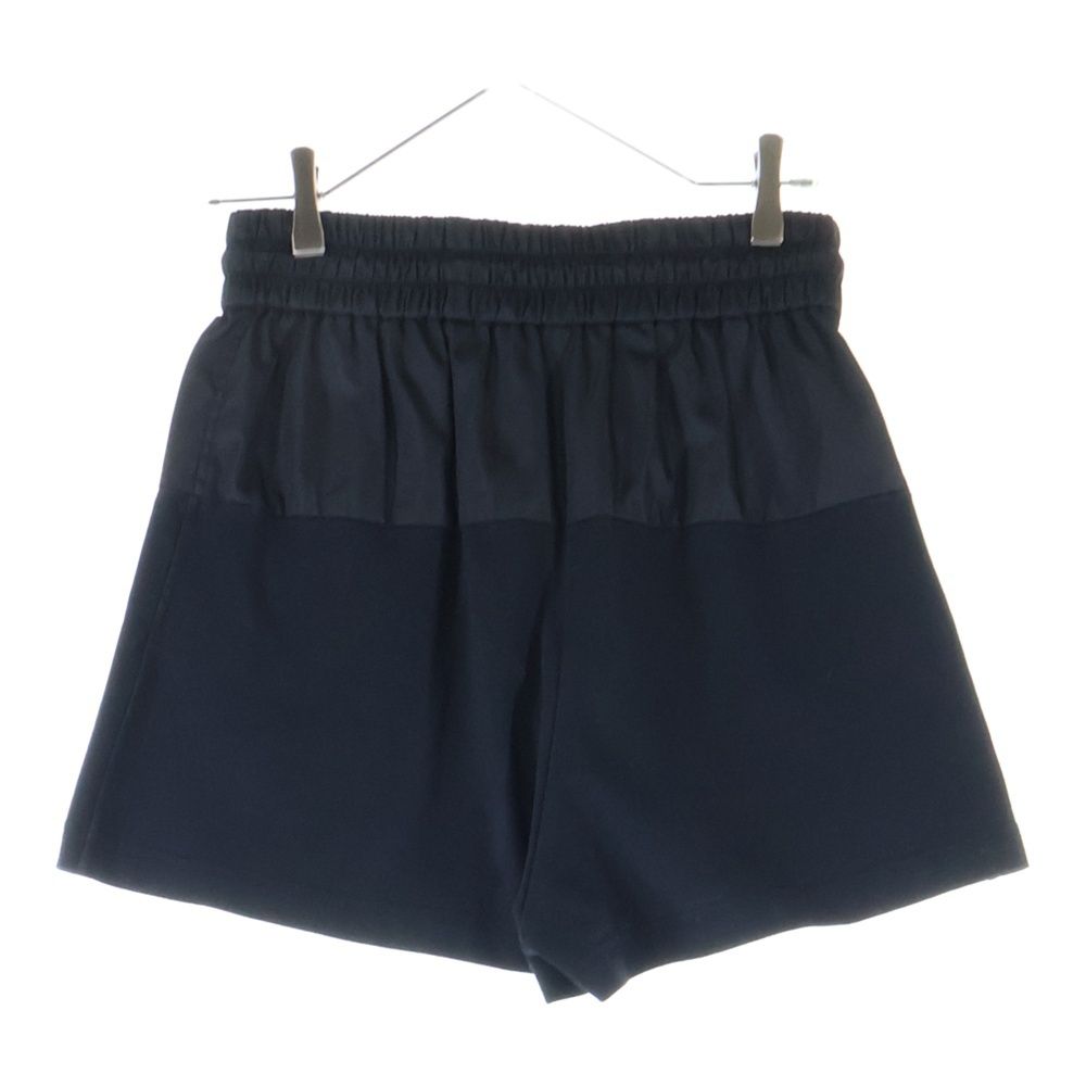 PRADA プラダ 21SS RE-NYLON リナイロン トライアングルロゴプレート コットン切り替え ドローストリング ショート ハーフパンツ レディース 132353