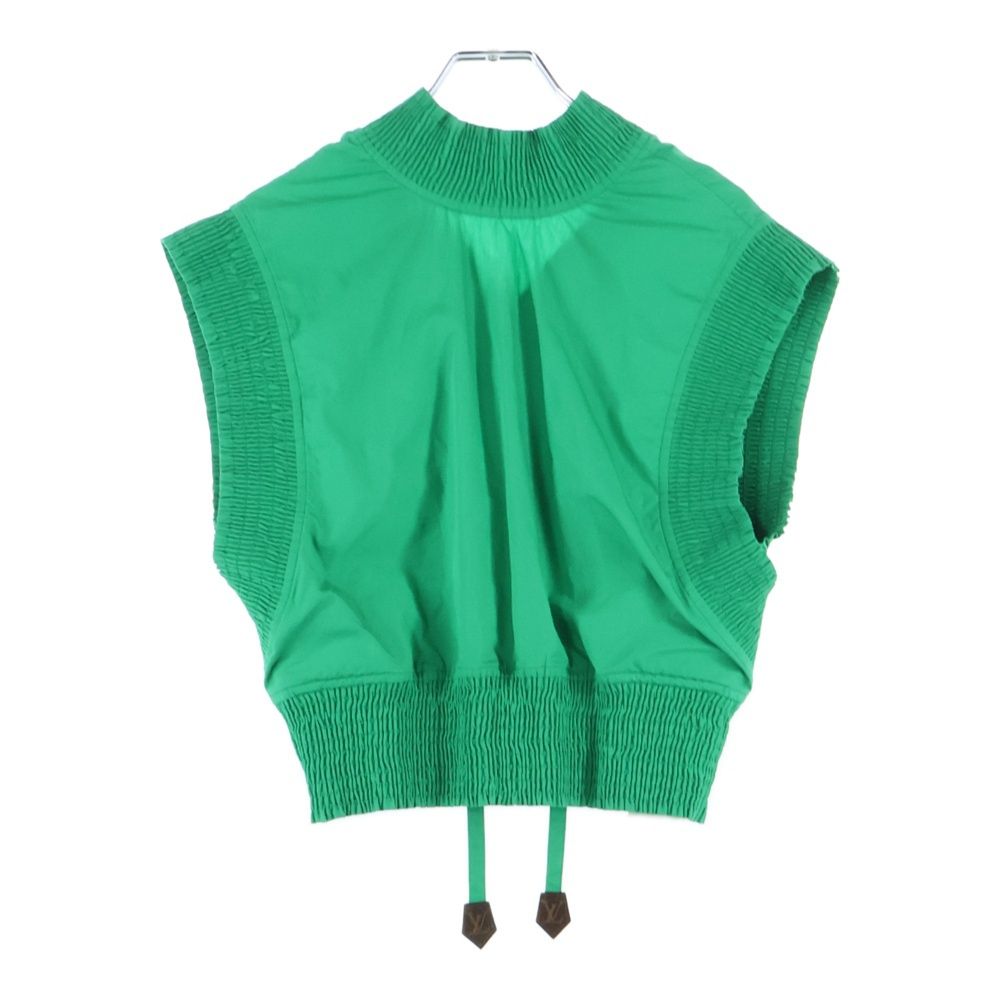 LOUIS VUITTON ルイヴィトン 23SS ラッフル トリム ノースリーブ プルオーバー ブラウス グリーン レディース RW231B XKG FOTO40