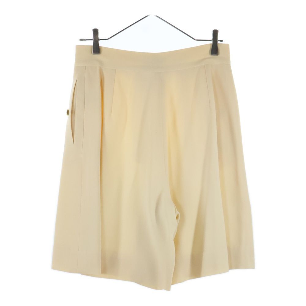 CHANEL シャネル ココマークボタン ウール キュロット ショート ハーフパンツ ショーツ スカート ベージュ レディース P05046V02954