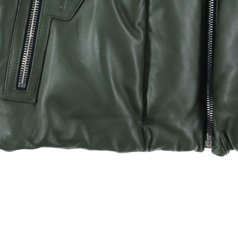 LOUIS VUITTON (ルイヴィトン) 14AW ラムスキン レザー ジップアップ