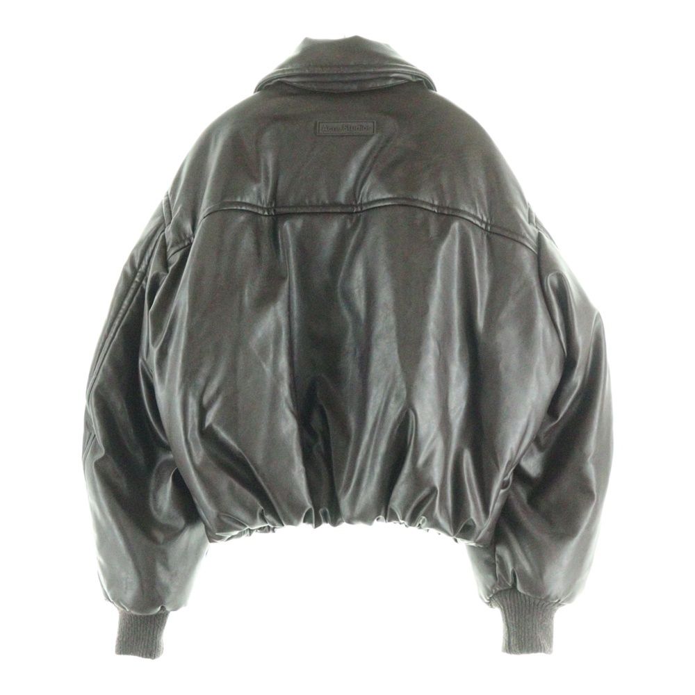 Acne Studios アクネ ストゥディオズ Onnea Faux Leather Bomber Jacket フェイクファー クロップドボンバージャケット ブラウン A90570-