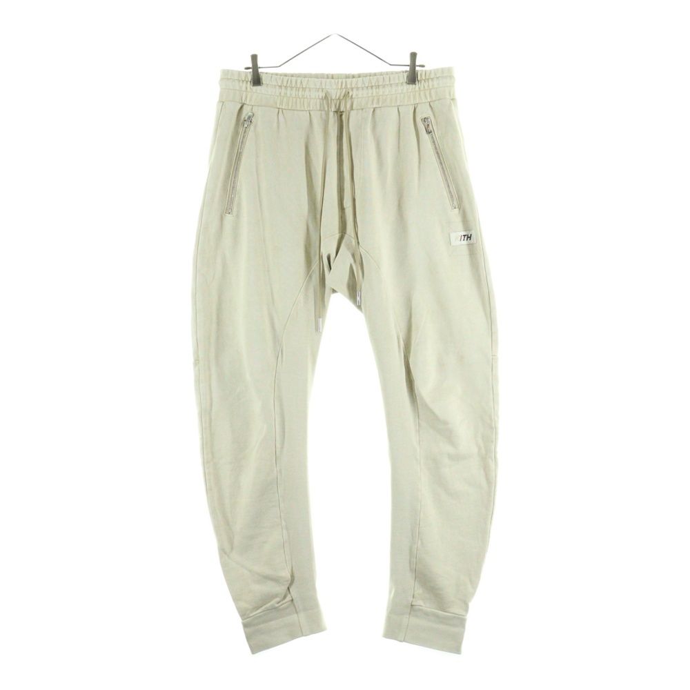 KITH キス ジップデザイン スウェット ロングパンツ ベージュ KH6259
