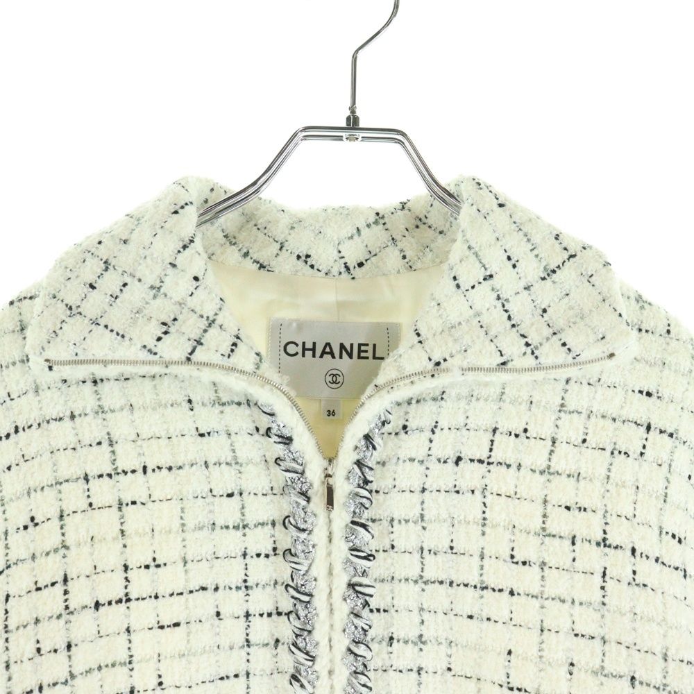 ラメツイード ジップアップ