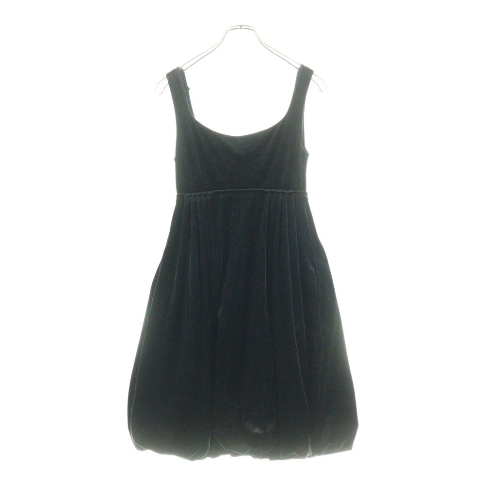 FOXY YORK フォクシーニューヨーク タックデザイン ベロア キャミソール ミディアム ワンピース ブラック レディース 26593-