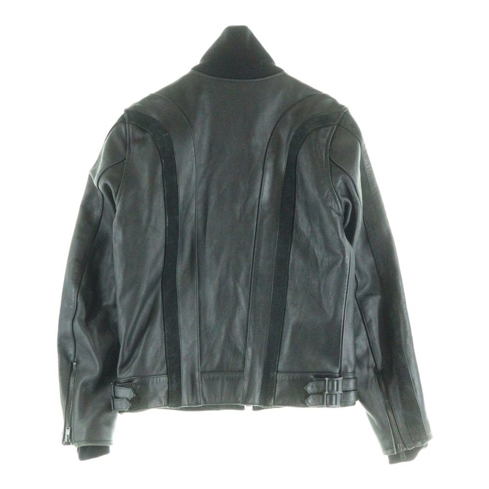 NEIGHBORHOOD ネイバーフッド カウレザー ジップアップ シングル ライダース レザージャケット ブラック NWNH-JK-06