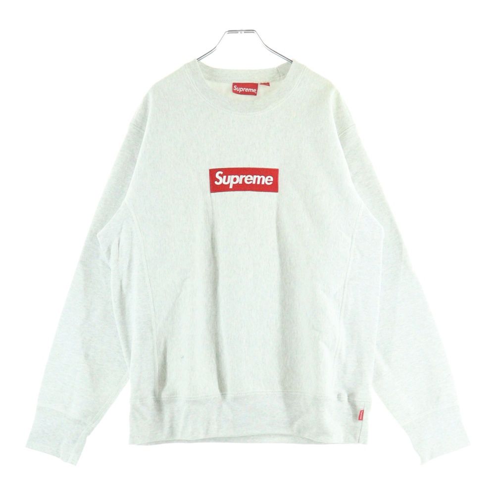 SUPREME シュプリーム 18AW Box Logo Crewneck ボックスロゴクルーネックスウェットトレーナー グレー