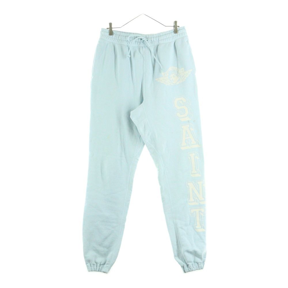 SAINT MICHAEL セントマイケル ANGEL SWEAT PANTS エンジェル サイドプリント スウェットパンツ ライトブルー SM-S21-0000-043