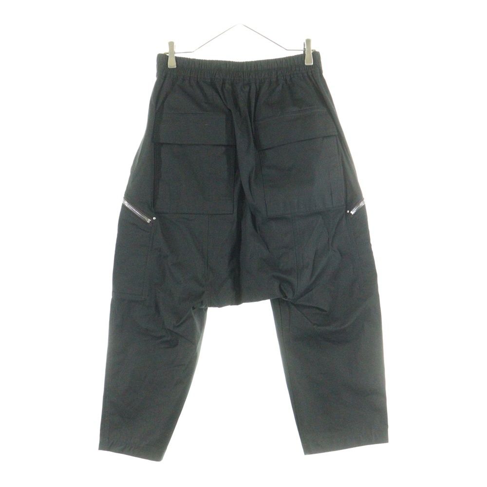 Rick Owens リックオウエンス 20AW PERFORMA CROPPED PANTS サイドジップ サルエル クロップドパンツ ブラック RU20F3385-TE