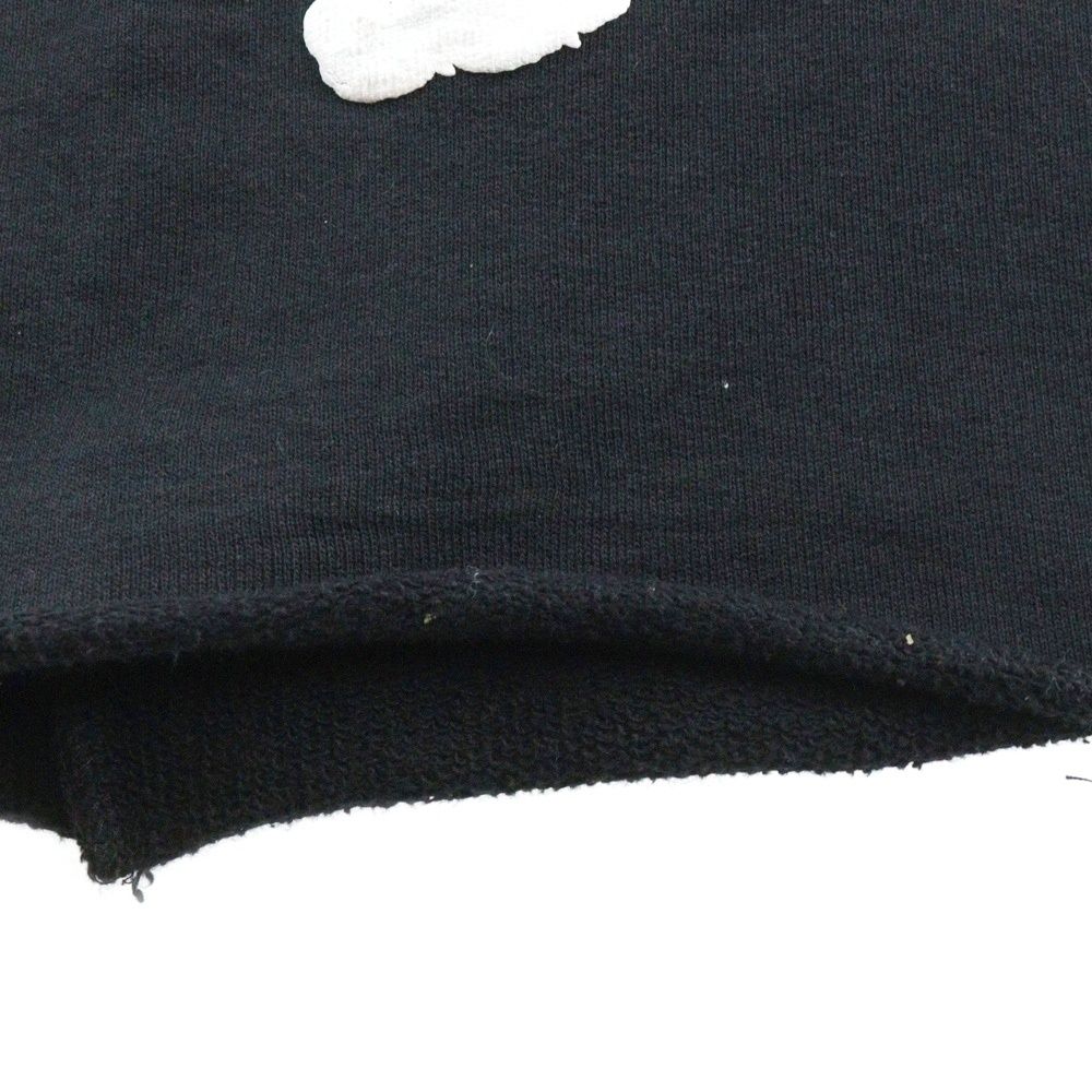  DENIM TEARS デニムティアーズ COTTON WREATH SWEAT FLARE PANTS コットンリース 総柄フラワー カットオフ フ スウェットパンツ ブラック RE DT BK 00 09 その他 メンズ