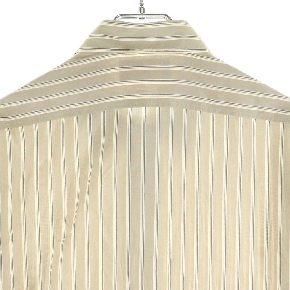 CELINE (セリーヌ) ストライプ シルク フロントボタン 長袖シャツ 販売