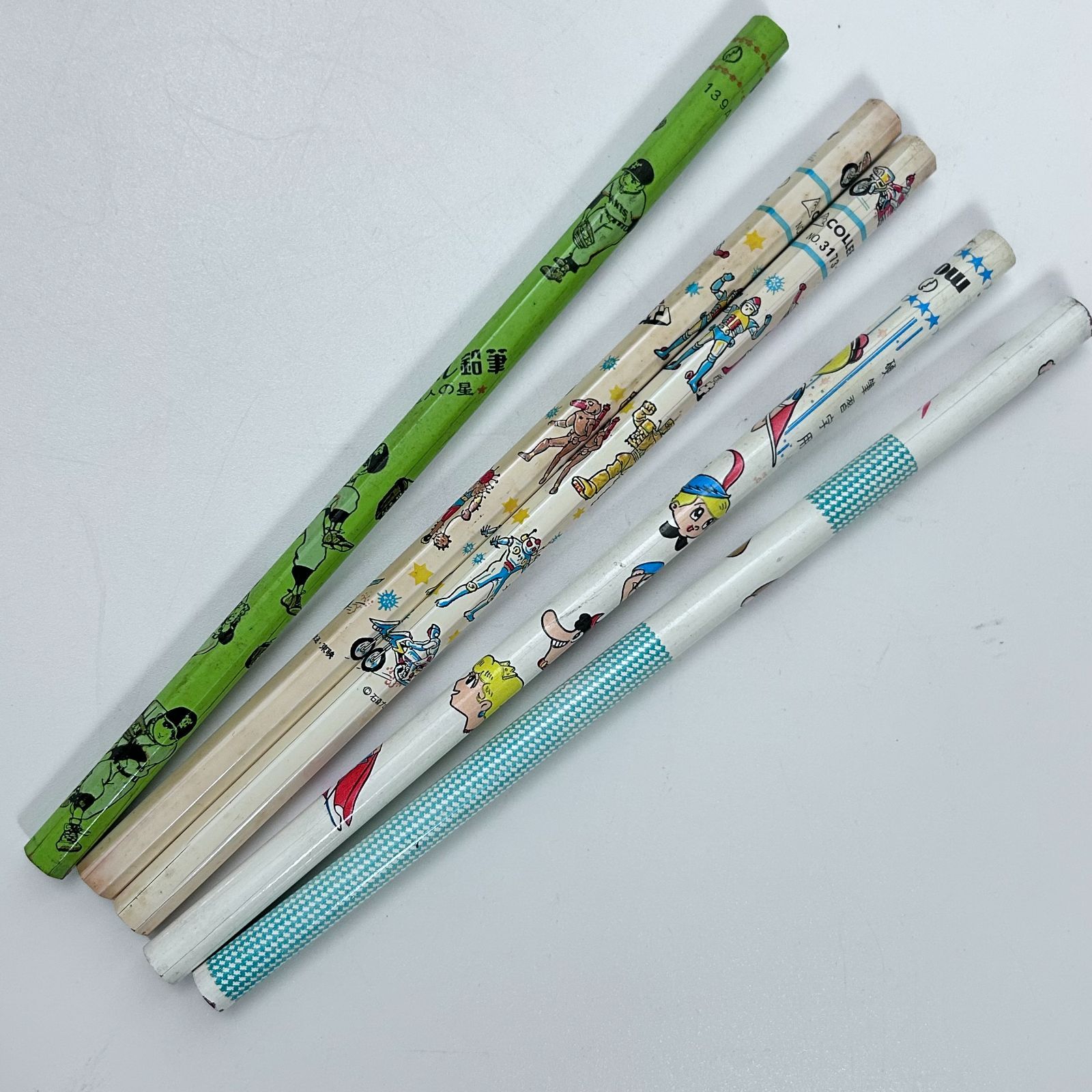 昭和レトロ鉛筆 赤胴鈴之助 巨人の星 リボンの騎士 鉄腕アトム