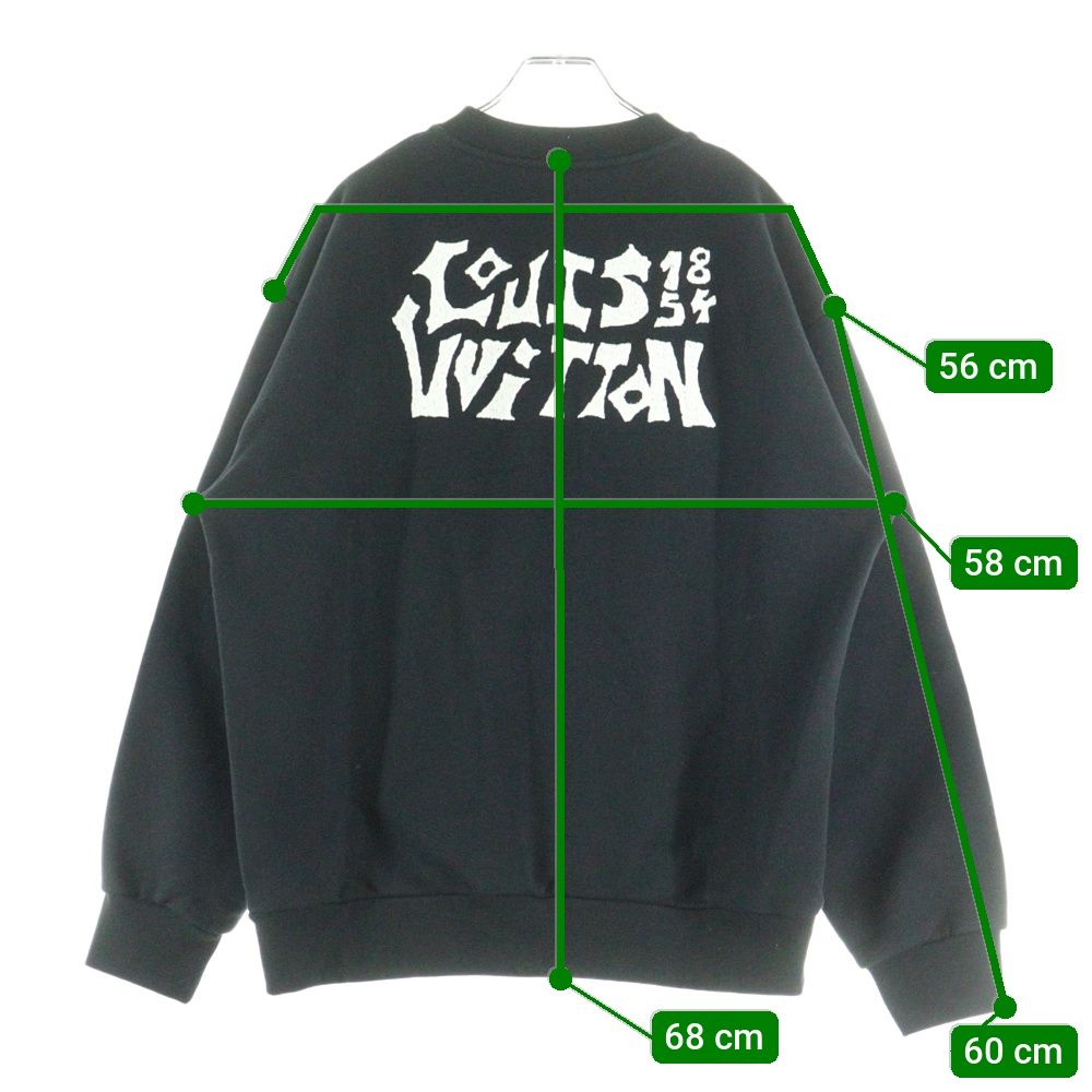 309【美品】ルイヴィトン‪☆オウルパッチスウェット LVコミックス 23SS LOUIS VUITTON (ルイヴィトン) LVコミックスオウルパッチクルーネック