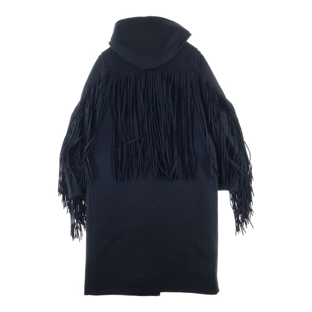 doublet ダブレット 20AW FRINGE DUFFEL COAT フリンジ ダッフル コート ブラック 20AW07CO35