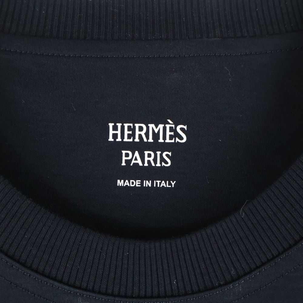  HERMES エルメス コットン カットワンピース ブラック レディース ひざ丈ワンピース ワンピース