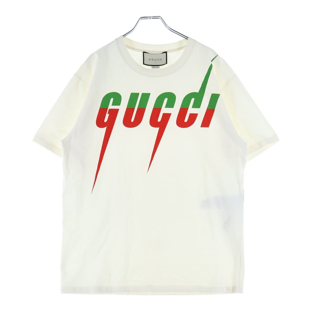 GUCCI グッチ 19SS Blade Print Tee 565806 XJAZY ブレードロゴ半袖Tシャツ カットソー ホワイト