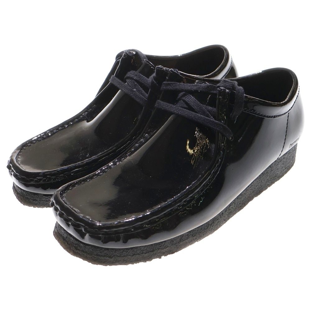 SUPREME シュプリーム 25SS ×CLARKS PATENT LEATHER WALLABEE クラークス パテントレザー ワラビー ローカットシューズ US8 26.0cm 61713195