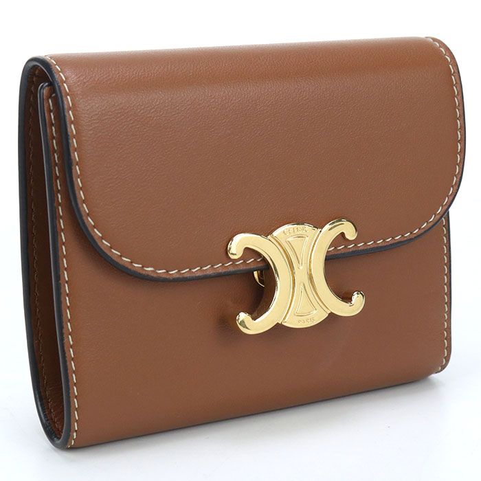 CELINE セリーヌ スモール フラップウォレット トリオンフ 10D783BZG.04LU 三折財布 ラムスキン レディース
